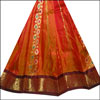 Goldenyellow Pattu Parikini with contrast border SNT-11 (unstitched) - Click here to View more details about this Product